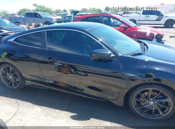 2HGFC3A52KH753770 2019 HONDA CIVIC Black უკანა სალონის ხედი