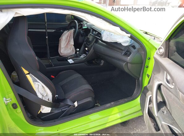 2HGFC3A56HH755109 2017 HONDA CIVIC Зеленый Вид салона спереди