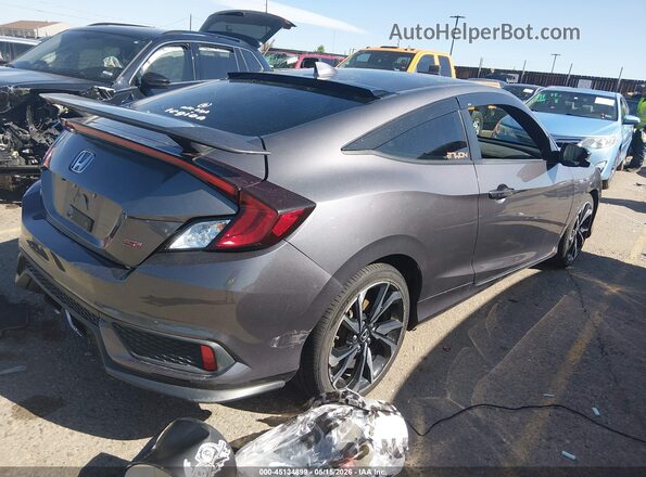 2HGFC3A56JH752183 2018 HONDA CIVIC Серый Задняя правая четверть
