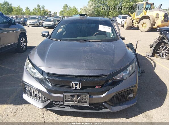 2HGFC3A56JH752183 2018 HONDA CIVIC Серый Вид задней части салона