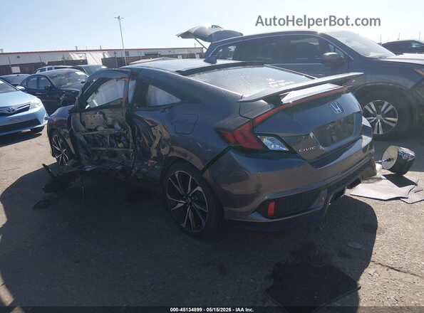 2HGFC3A56JH752183 2018 HONDA CIVIC Серый Задняя левая четверть