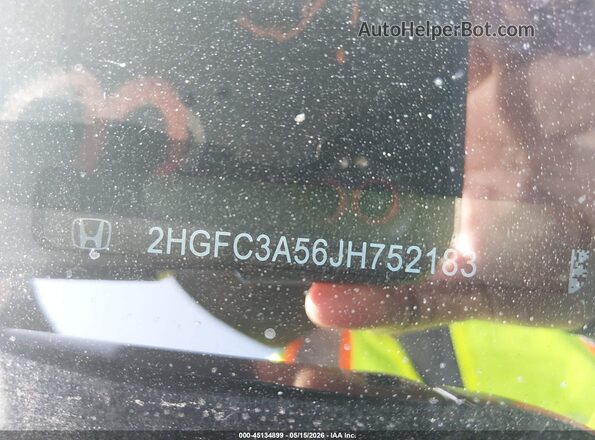 2HGFC3A56JH752183 2018 HONDA CIVIC Серый Вид подкапотного пространства