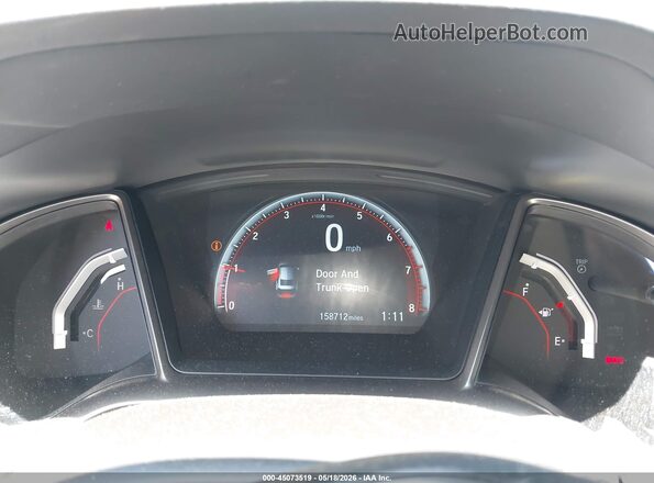 2HGFC3A58JH753142 2018 HONDA CIVIC White Widok tylnych siedzeń