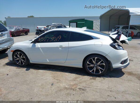2HGFC3A58JH753142 2018 HONDA CIVIC White Widok wnętrza 360 stopni