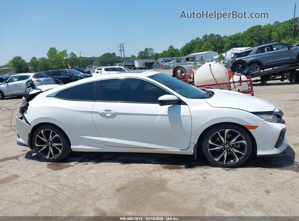 2HGFC3A58JH753142 2018 HONDA CIVIC White Widok wnętrza z tyłu