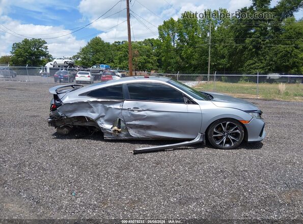 2HGFC3A58JH754808 2018 HONDA CIVIC Gray Widok wnętrza z tyłu