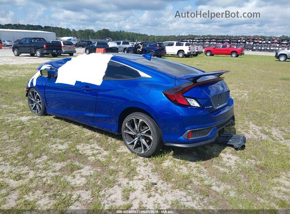 2HGFC3A59KH753880 2019 HONDA CIVIC Синий Задняя левая четверть