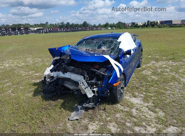 2HGFC3A59KH753880 2019 HONDA CIVIC Синий Вид спереди