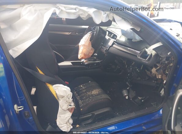 2HGFC3A59KH753880 2019 HONDA CIVIC Синий Вид салона спереди