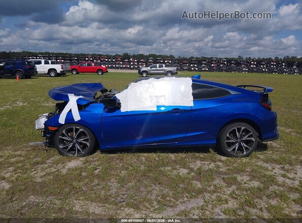 2HGFC3A59KH753880 2019 HONDA CIVIC Синий Вид задней части салона