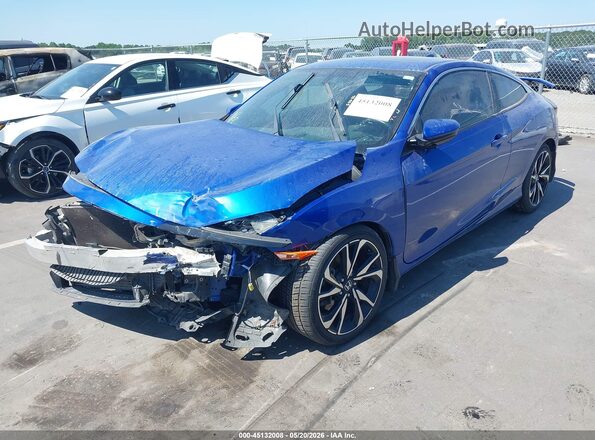 2HGFC3A5XHH754254 2017 HONDA CIVIC Blue Przód lewy