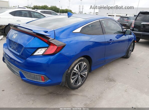 2HGFC3B35JH350006 2018 HONDA CIVIC Синий Задняя правая четверть
