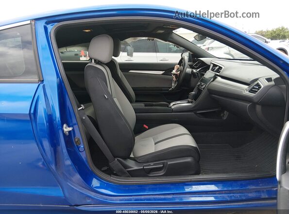 2HGFC3B35JH350006 2018 HONDA CIVIC Синий Вид салона спереди