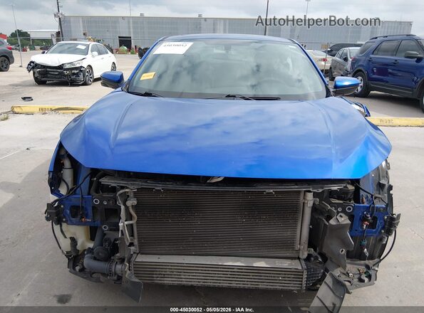 2HGFC3B35JH350006 2018 HONDA CIVIC Синий Вид задней части салона
