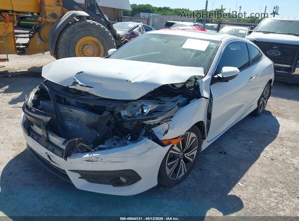 2HGFC3B36GH361184 2016 HONDA CIVIC White წინა მარცხენა ხედი სამი მეოთხედიდან