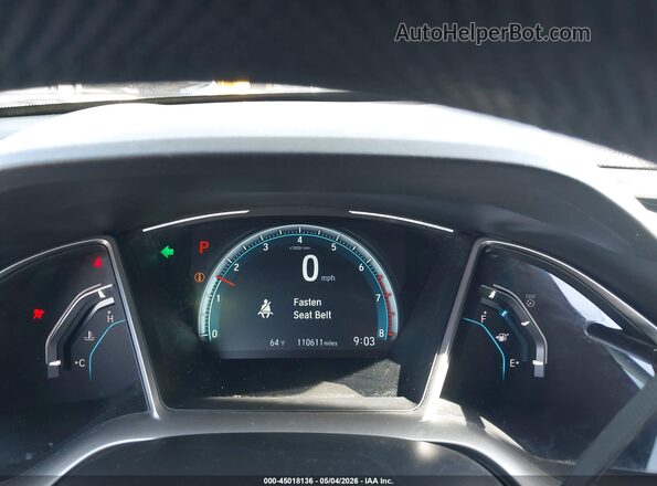 2HGFC3B36HH362661 2017 HONDA CIVIC White უკანა სავარძლების ხედი