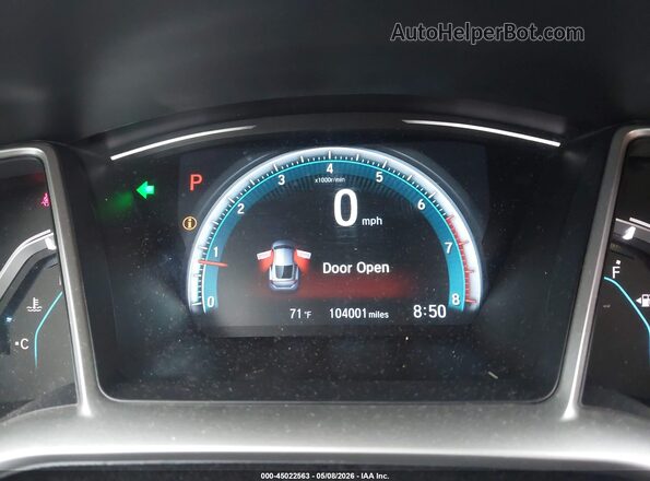 2HGFC3B37GH359346 2016 HONDA CIVIC White Вид задніх сидінь