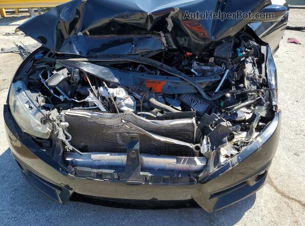 2HGFC3B39GH357484 2016 HONDA CIVIC Black Widok wnętrza z tyłu