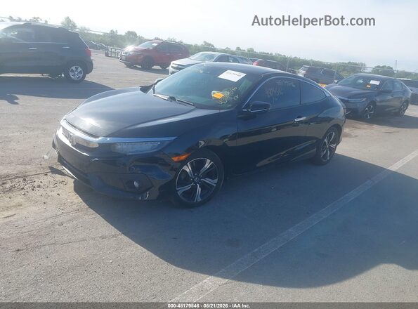 2HGFC3B95GH357003 2016 HONDA CIVIC Black Առջևի ձախ երեք քառորդ տեսարան