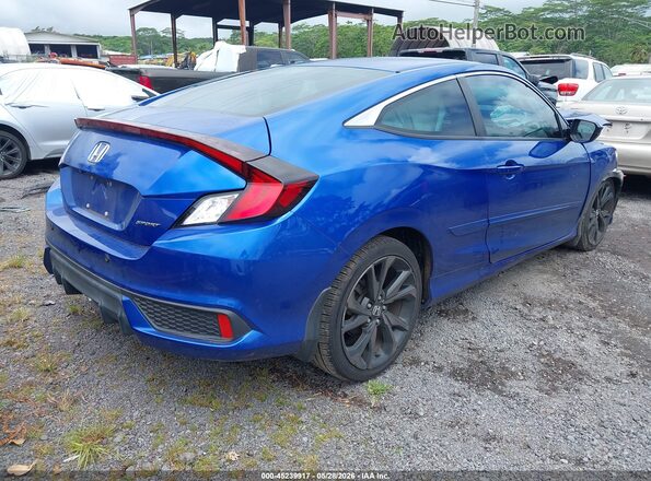 2HGFC4A81KH302331 2019 HONDA CIVIC Blue უკანა მარჯვენა