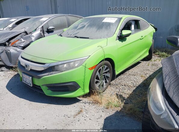 2HGFC4B01GH300532 2016 HONDA CIVIC Green Przód lewy