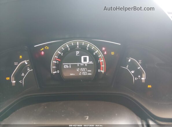 2HGFC4B02GH316318 2016 HONDA CIVIC White უკანა სავარძლების ხედი