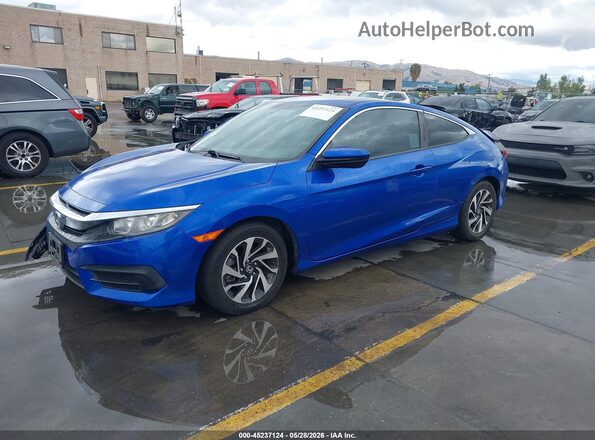2HGFC4B03GH305411 2016 HONDA CIVIC Blue Vista tres cuartos delantera izquierda