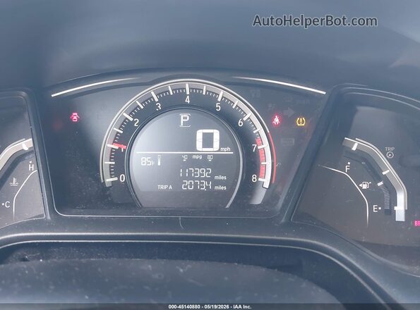 2HGFC4B07GH305072 2016 HONDA CIVIC White Вид задніх сидінь