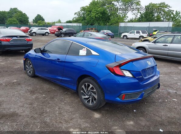 2HGFC4B08JH302947 2018 HONDA CIVIC Blue Rear left