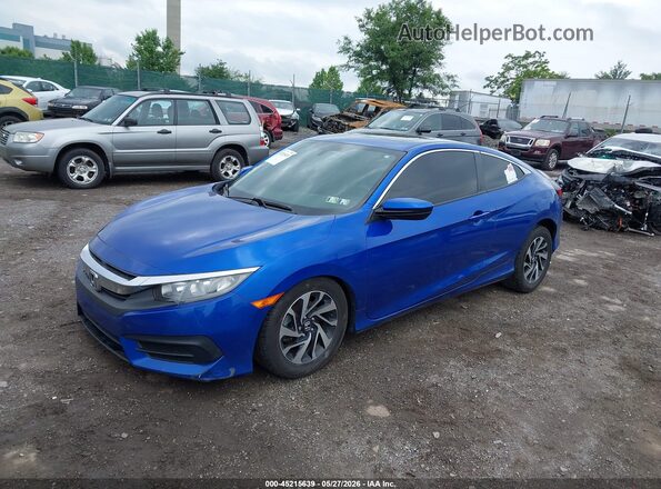 2HGFC4B08JH302947 2018 HONDA CIVIC Blue Front left