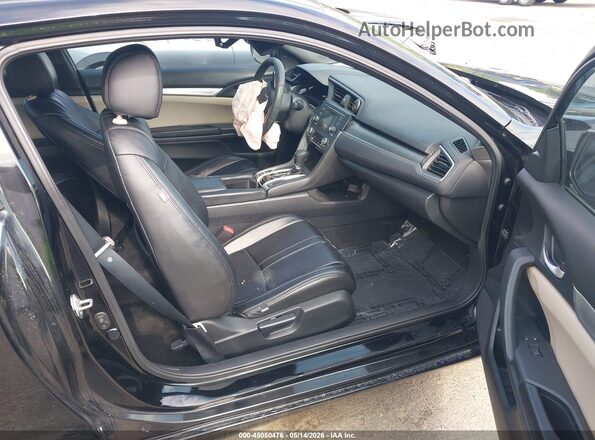 2HGFC4B09GH309463 2016 HONDA CIVIC Black Widok wnętrza z przodu