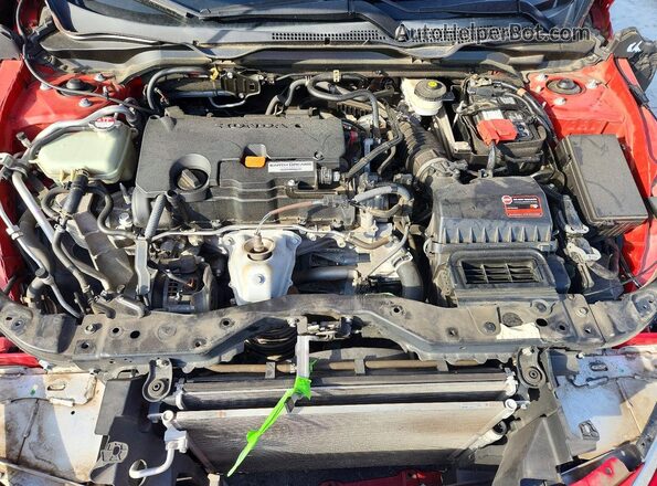 2HGFC4B09HH312154 2017 HONDA CIVIC Red Widok wnętrza z tyłu