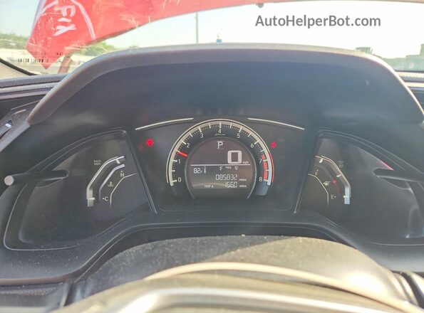 2HGFC4B09HH312154 2017 HONDA CIVIC Red Widok zestawu wskaźników