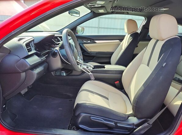 2HGFC4B09HH312154 2017 HONDA CIVIC Red Widok wnętrza z przodu