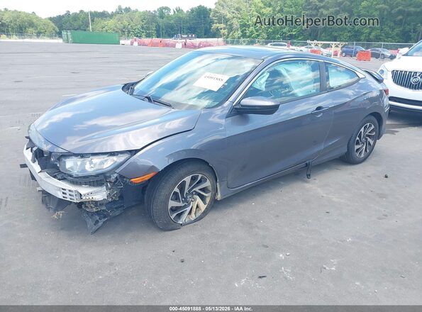 2HGFC4B0XJH307468 2018 HONDA CIVIC Серый Передняя левая четверть