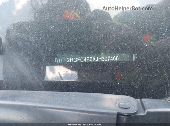2HGFC4B0XJH307468 2018 HONDA CIVIC Серый Вид подкапотного пространства