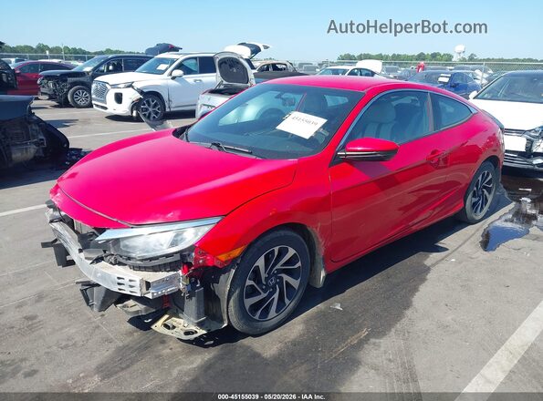 2HGFC4B57GH301082 2016 HONDA CIVIC Red Front left