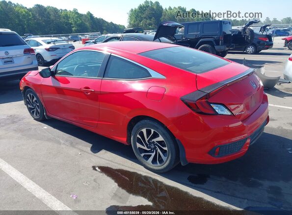 2HGFC4B57GH301082 2016 HONDA CIVIC Red Rear left
