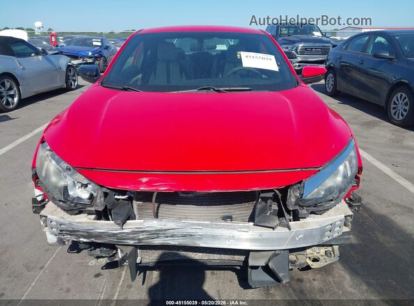 2HGFC4B57GH301082 2016 HONDA CIVIC Red Rear interior view