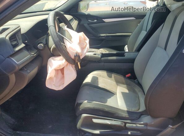 2HGFC4B57GH306444 2016 HONDA CIVIC Gray Widok wnętrza z przodu