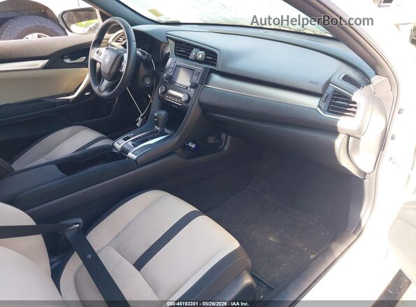 2HGFC4B58JH309067 2018 HONDA CIVIC White წინა სალონის ხედი