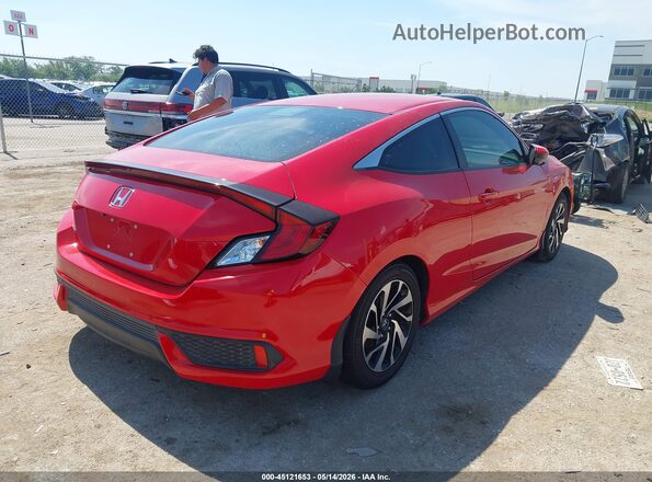 2HGFC4B59JH305447 2018 HONDA CIVIC Red უკანა მარჯვენა