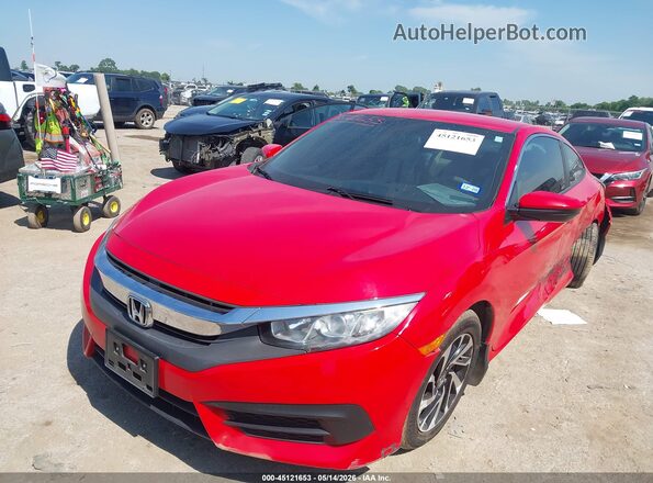 2HGFC4B59JH305447 2018 HONDA CIVIC Red წინა მარცხენა ხედი სამი მეოთხედიდან