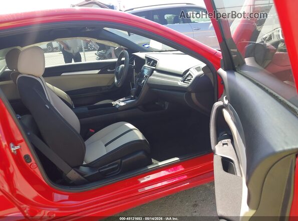 2HGFC4B59JH305447 2018 HONDA CIVIC Red წინა სალონის ხედი