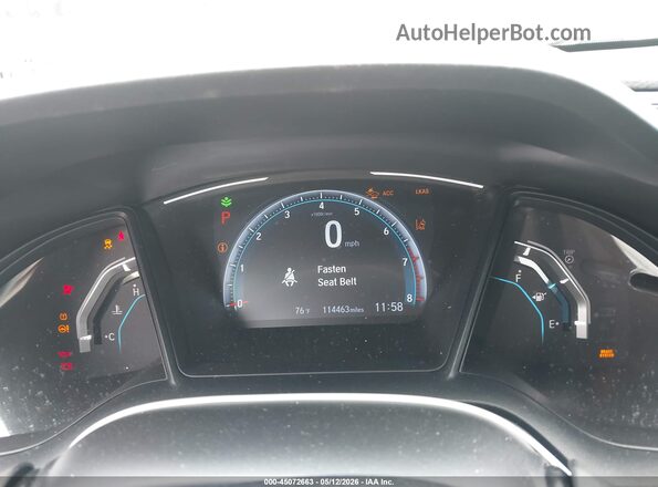 2HGFC4B64KH305558 2019 HONDA CIVIC Gray Vista de los asientos traseros