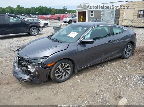 2HGFC4B64KH305558 2019 HONDA CIVIC Gray Vista tres cuartos delantera izquierda