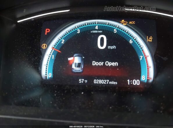 2HGFC4B67KH309605 2019 HONDA CIVIC White 
