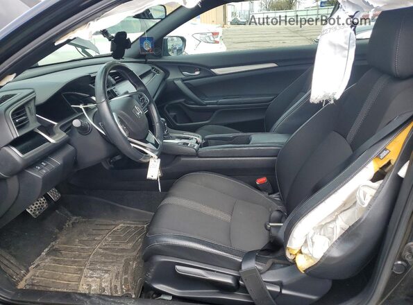 2HGFC4B80LH302997 2020 HONDA CIVIC Black Widok wnętrza z przodu