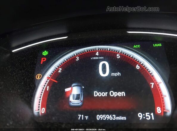 2HGFC4B81KH308628 2019 HONDA CIVIC Black 