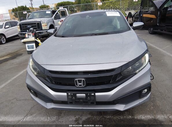 2HGFC4B82KH304961 2019 HONDA CIVIC Gray Vista del cuadro de instrumentos